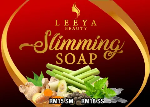 Contoh rekaan sticker produk 014: Leeya Beauty Slimming Soap