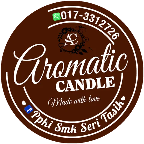 Contoh rekaan sticker produk 025: Aromatic Candle
