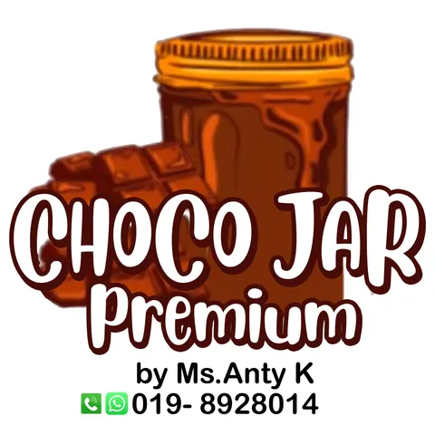Contoh rekaan sticker produk 026: Chocojar Premium Aunty