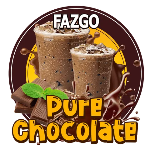 Contoh rekaan sticker produk 065: Air Chocolate Fazgo