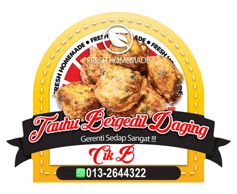 Contoh rekaan sticker produk 066: Bergedil Daging