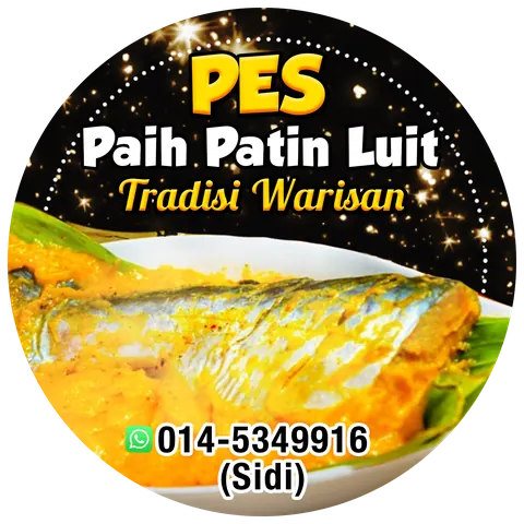 Contoh rekaan sticker produk 082: Pes Paih Ikan Patin