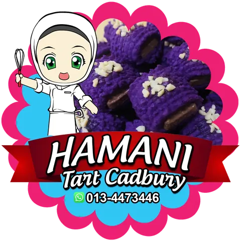 Contoh rekaan sticker produk 086: Hamani Tart Cadbury