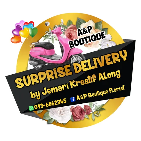 Contoh rekaan sticker produk 095: A&P Bouquet