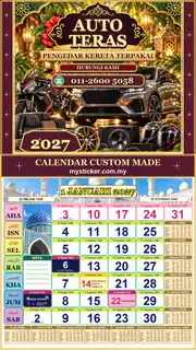 Kalendar 2027 untuk Pengedar Kereta Terpakai