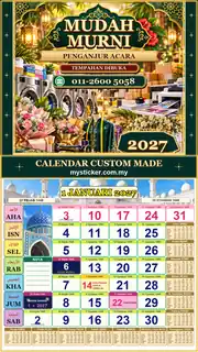 Kalendar 2027 untuk Penganjur Acara