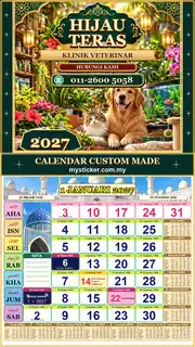 Kalendar 2027 untuk Klinik Veterinar