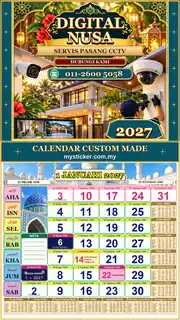 Kalendar 2027 untuk Servis Pasang CCTV