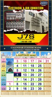 Kalendar 2027 untuk J SEVEN SERVICES