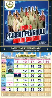 Kalendar 2027 untuk RUMAH MUALLIM