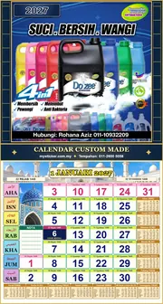 Kalendar 2027 untuk SABUN DOZEE