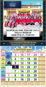 Kalendar 2027 untuk SMK PERAMU