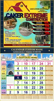Kalendar 2027 untuk CAKER EXTREME
