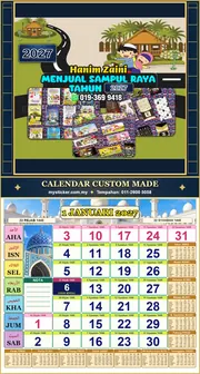 Kalendar 2027 untuk HANIM ZAINI