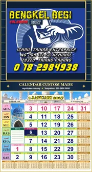 Kalendar 2027 untuk JOHN