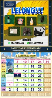 Kalendar 2027 untuk MIRZA