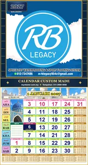 Kalendar 2027 untuk RB LEGACY