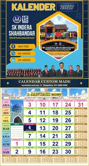 Kalendar 2027 untuk SK INDERA SHAHBANDAR