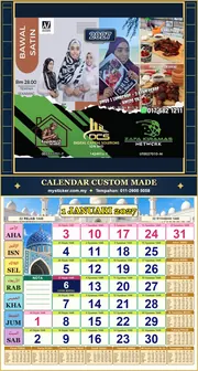 Kalendar 2027 untuk TOK NAL