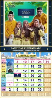 Kalendar 2027 untuk USTAZ AZMIE