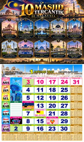 Readymade Islamic 2027 design nombor 14
