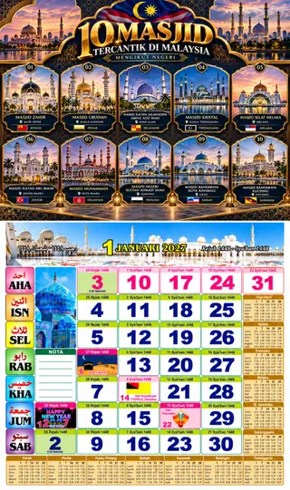 Readymade Islamic 2027 design nombor 17