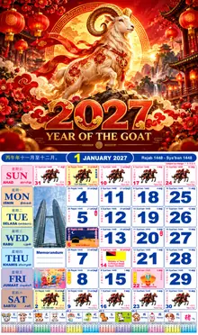 Calender Readymade Lunar 2027