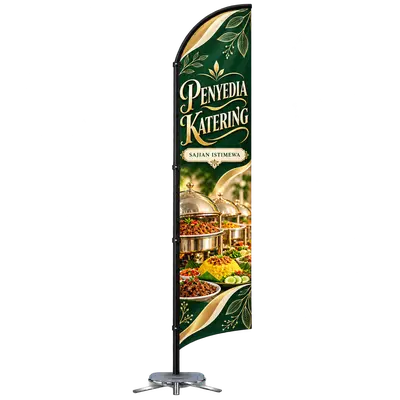 Contoh reka bentuk windflag #015 untuk Penyedia katering