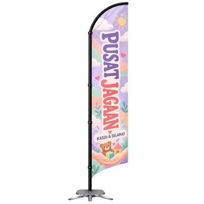 Contoh reka bentuk windflag #060 untuk Pusat jagaan kanak-kanak