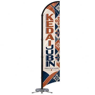 Contoh reka bentuk windflag #070 untuk Kedai jubin