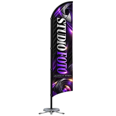 Contoh reka bentuk windflag #085 untuk Studio fotografi