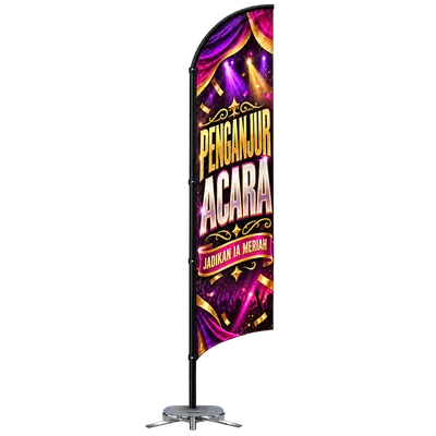 Contoh reka bentuk windflag #091 untuk Penganjur acara