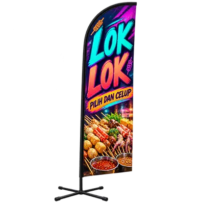 Contoh reka bentuk windflag #109 untuk Gerai lok lok