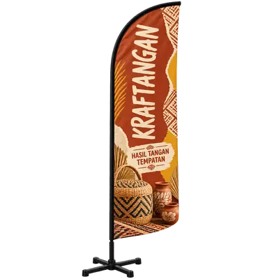Contoh reka bentuk windflag #131 untuk Kedai kraftangan