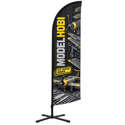 Contoh reka bentuk windflag #135 untuk Kedai model hobi