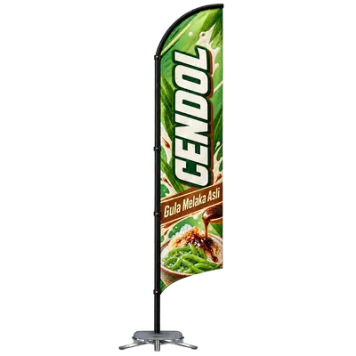 Contoh reka bentuk windflag #151 untuk Kedai cendol