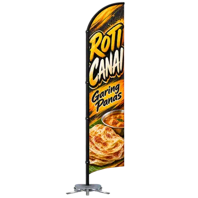 Contoh reka bentuk windflag #154 untuk Kedai roti canai