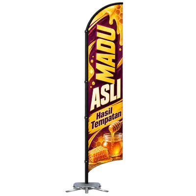 Contoh reka bentuk windflag #161 untuk Kedai madu