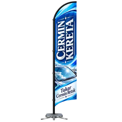Contoh reka bentuk windflag #173 untuk Kedai cermin kereta