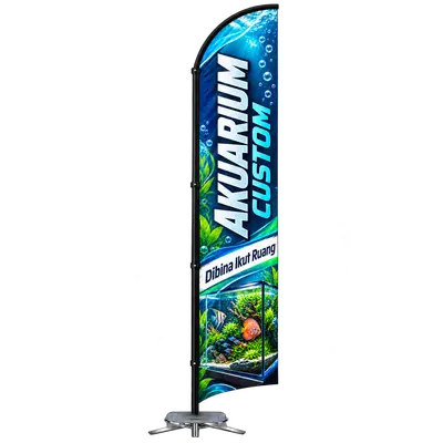 Contoh reka bentuk windflag #179 untuk Pembuat akuarium khas