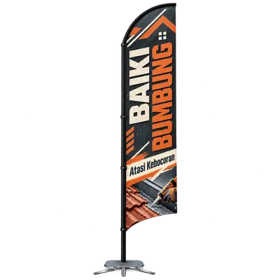 Contoh reka bentuk windflag #185 untuk Servis baiki bumbung