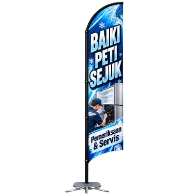 Contoh reka bentuk windflag #188 untuk Servis baiki peti sejuk