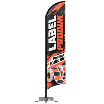 Contoh reka bentuk windflag #195 untuk Pembekal label pelekat
