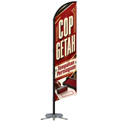 Contoh reka bentuk windflag #196 untuk Pembuat cop getah