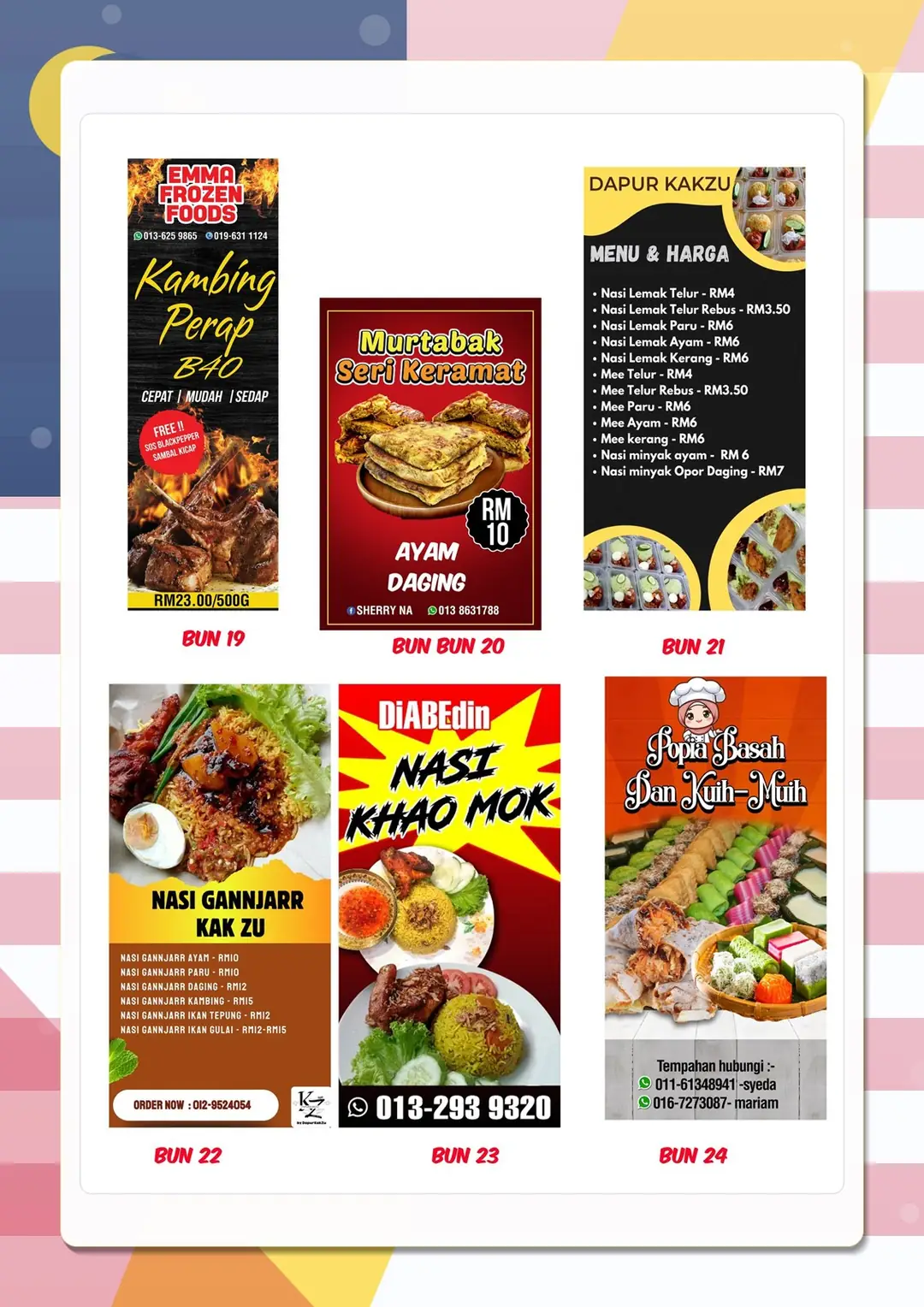 Custom Bunting Designs 19–24