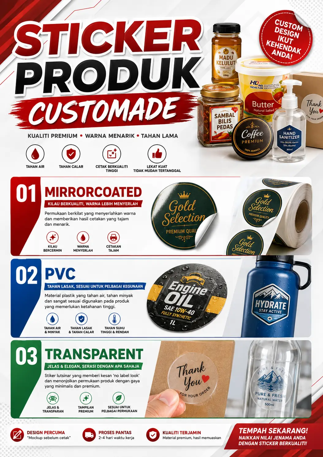 Custom-Made Product Stickers by My Sticker Empire
