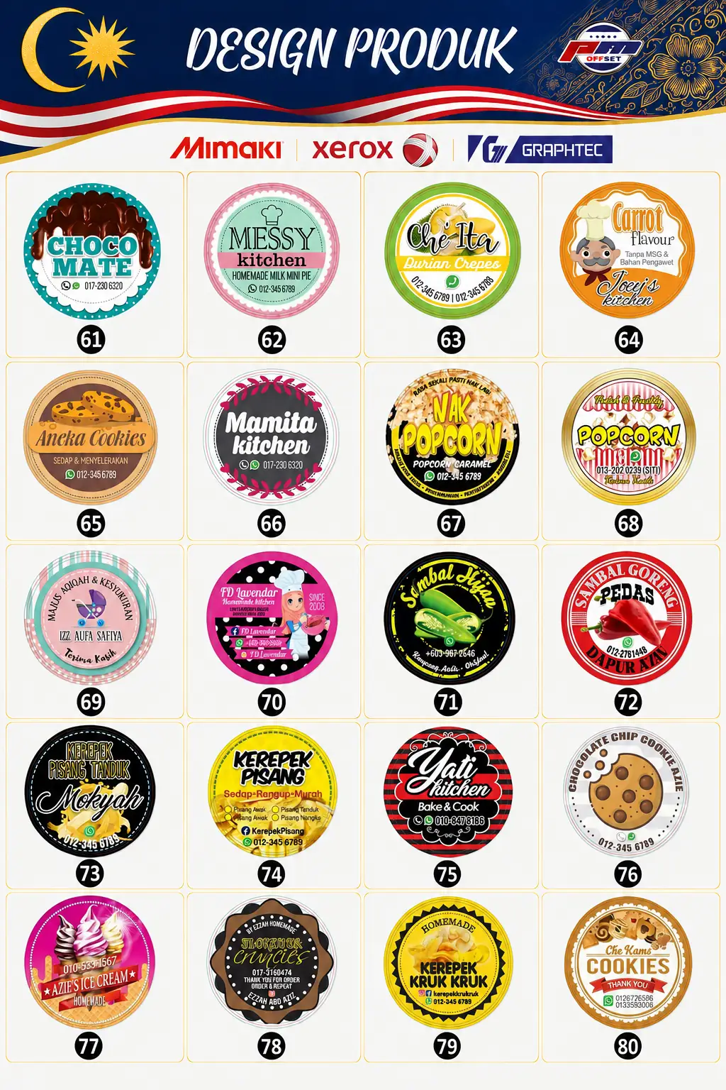 Product Sticker Designs 61–80