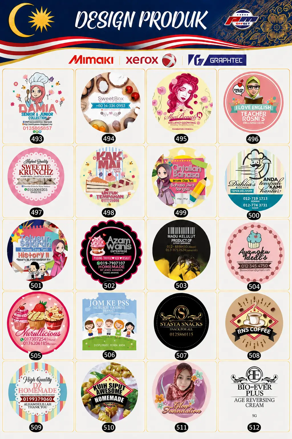 Product Sticker Designs 493–512