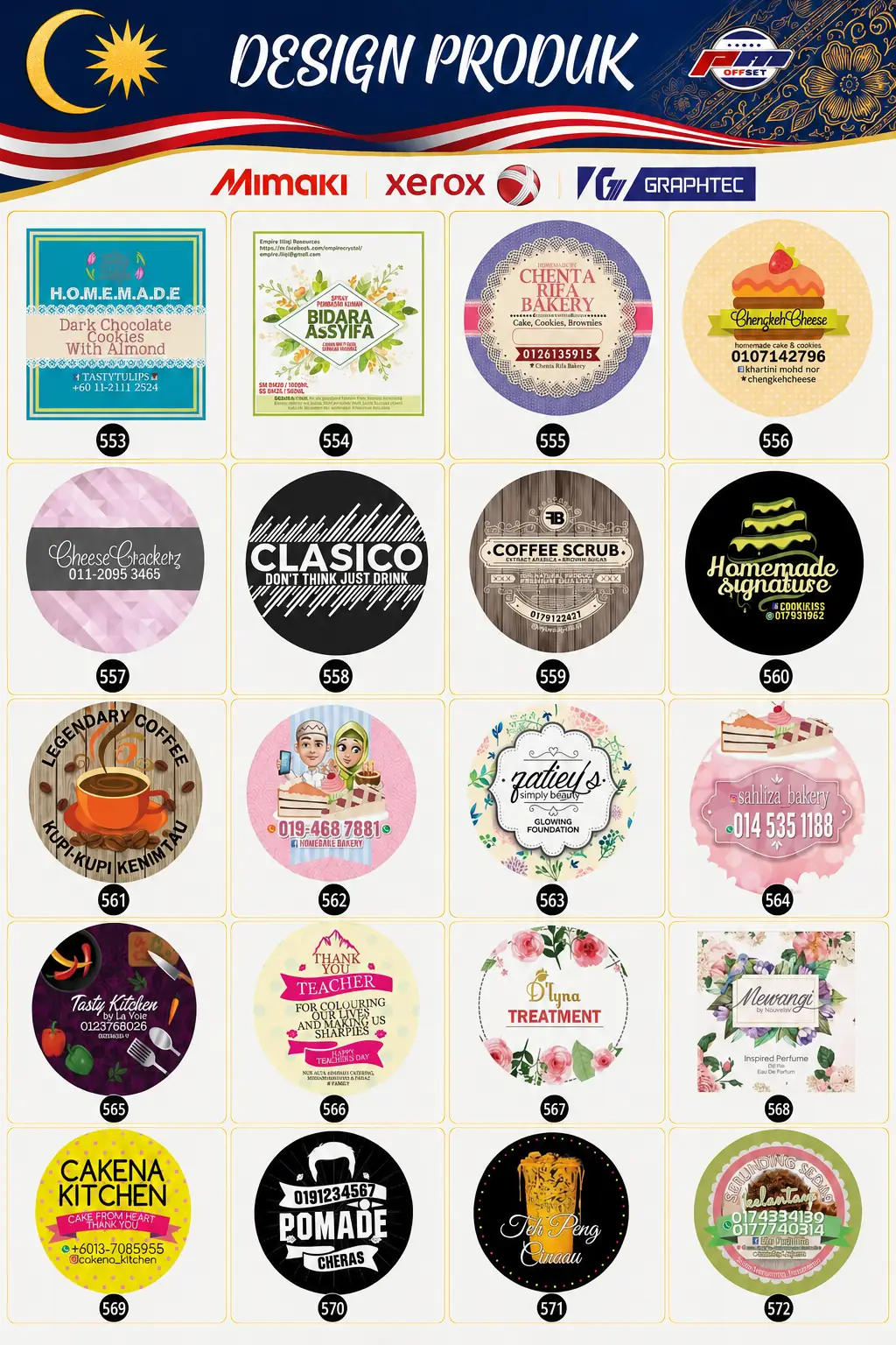 Product Sticker Designs 553–572