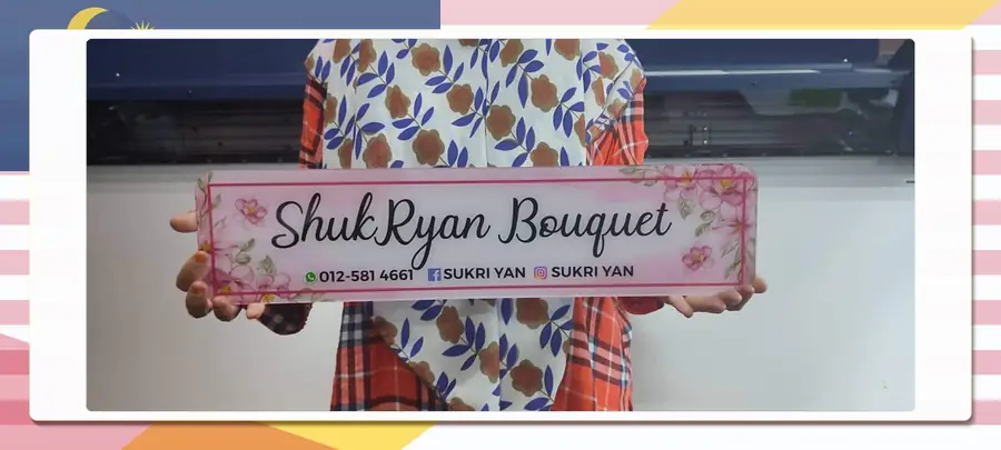 Floral Business Plate